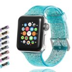 Sport Soft glitter Silicone Strap For Series 7 6 5 Replacement Strap