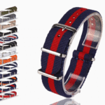 Stylish Army Sports High Quality Fabric Nylon W band, Accessories Buckle Belt For 007 James Bond 18 20 22mm W Strap Suitable for Men